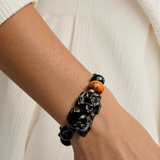 Obsidian & Pi Xiu Bracelet – Protection, Balance & Good FortuneTiger Eyes