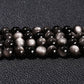 Natural Silver Obsidian Bracelet · Protection & Spiritual Energy
